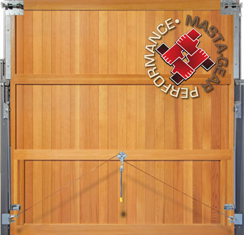 Rear of a solid built Woodrite door showing solid cedar stiles, rails and bracing.